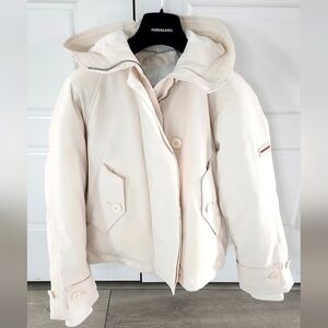 NWT Salvatore Ferragamo $3,350 winter parka jacket size S (Fits Up To M) Ivory